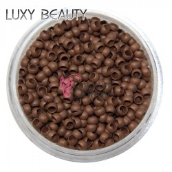 Inele Micro Nano Rings pentru extensii de par 200 bucati Nanomicro IMR07 Saten Deschis